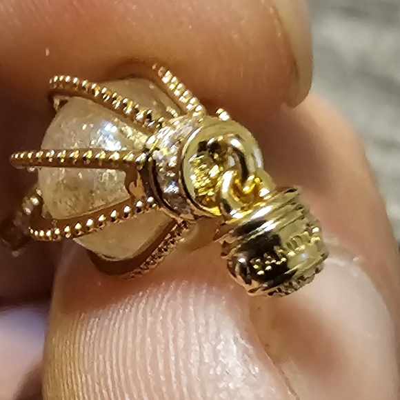 Authentic Pandora Sparkling Clear Hot Air Balloon Dangle Charm - Picture 4 of 5